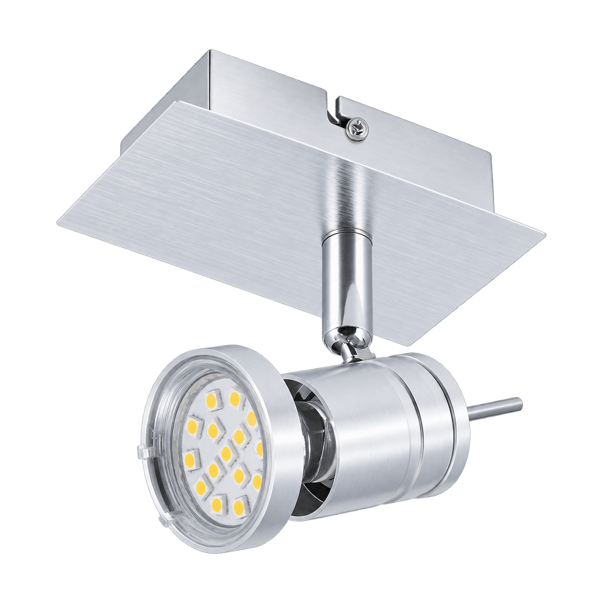 Brushed Aluminium Adjustable Spot Light GU10