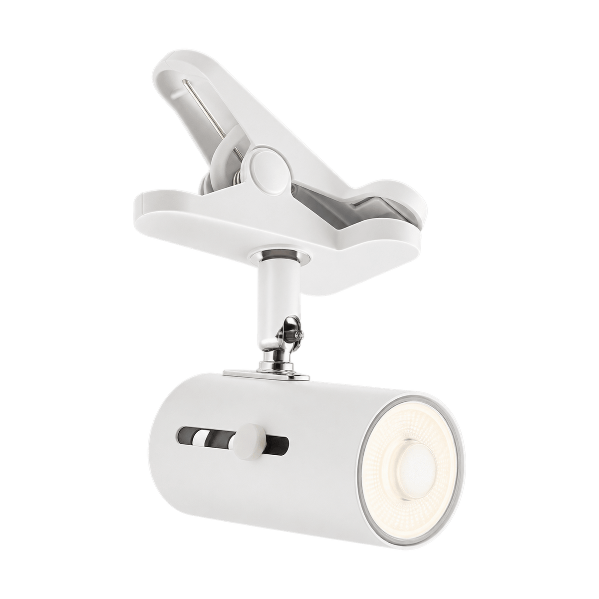 White Clip-On Spotlight LED Indoor Use