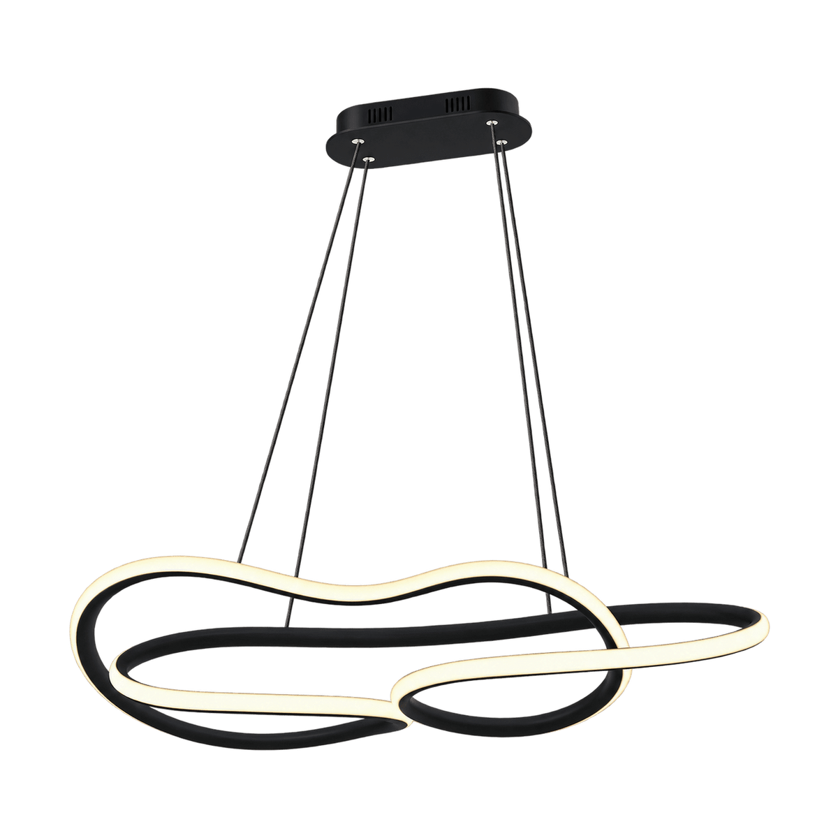 Vortex Black LED Pendant Light