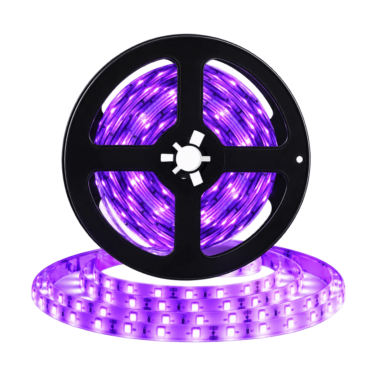 Ultra Violet (UVA) LED Striplight 12Vdc - 9.6W 120LED (5m)