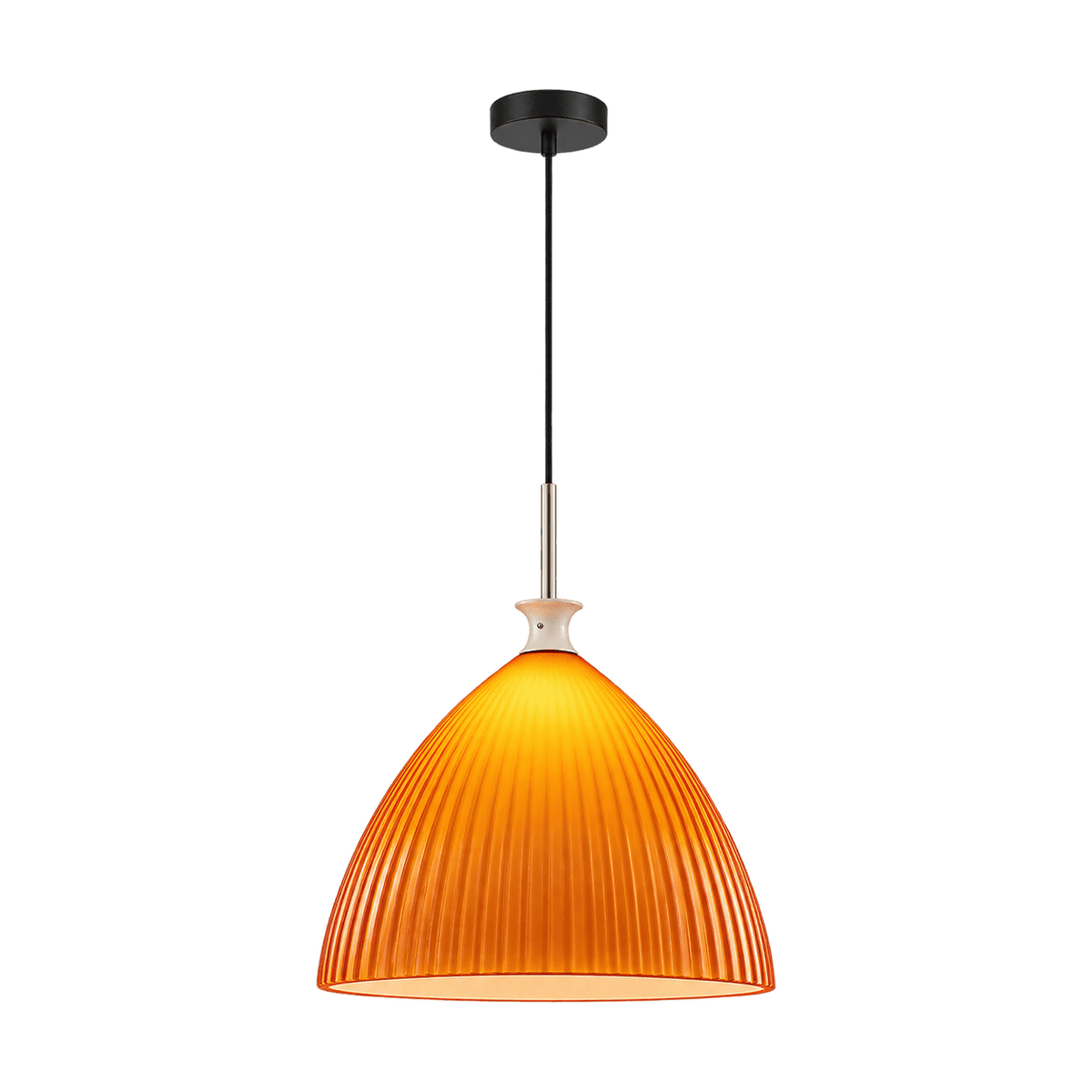 Orange Glass Pendant Light