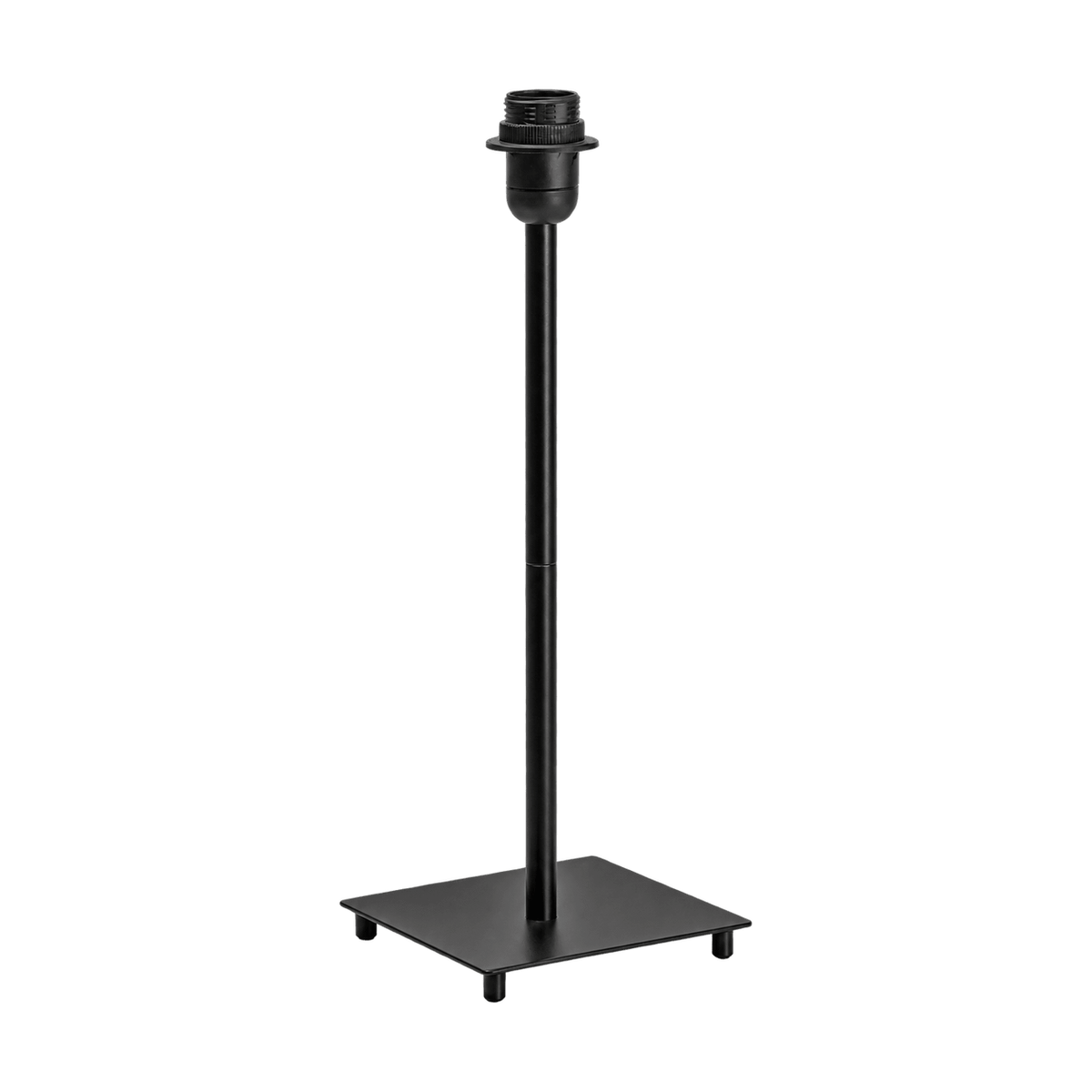 Black Metal Table Lamp on a transparent background
