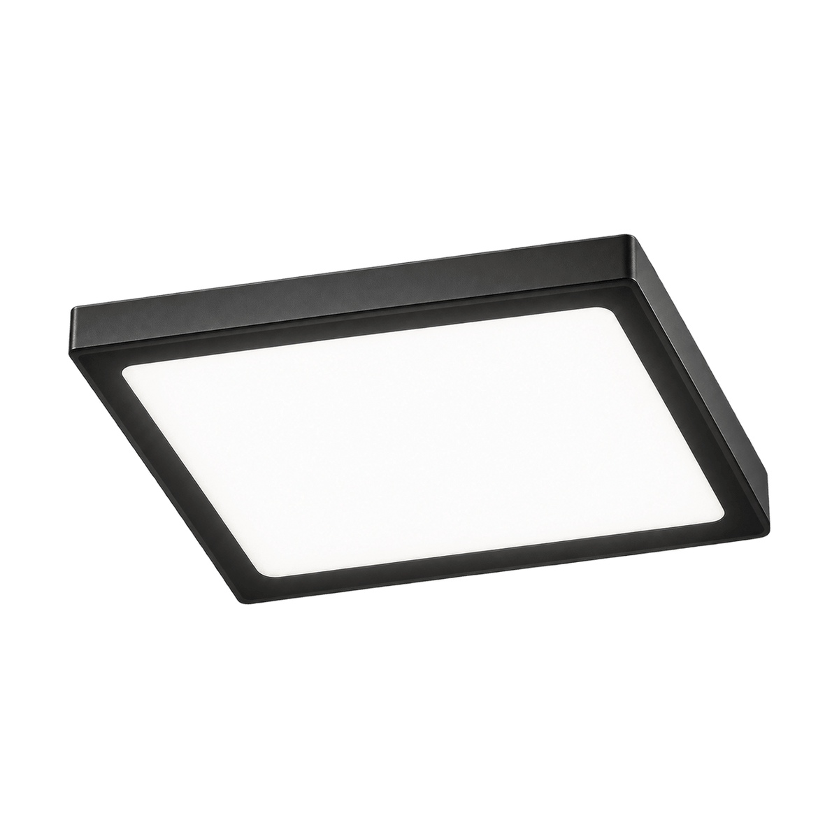 Black LED Ceiling Light 3 CCT on a transparent background