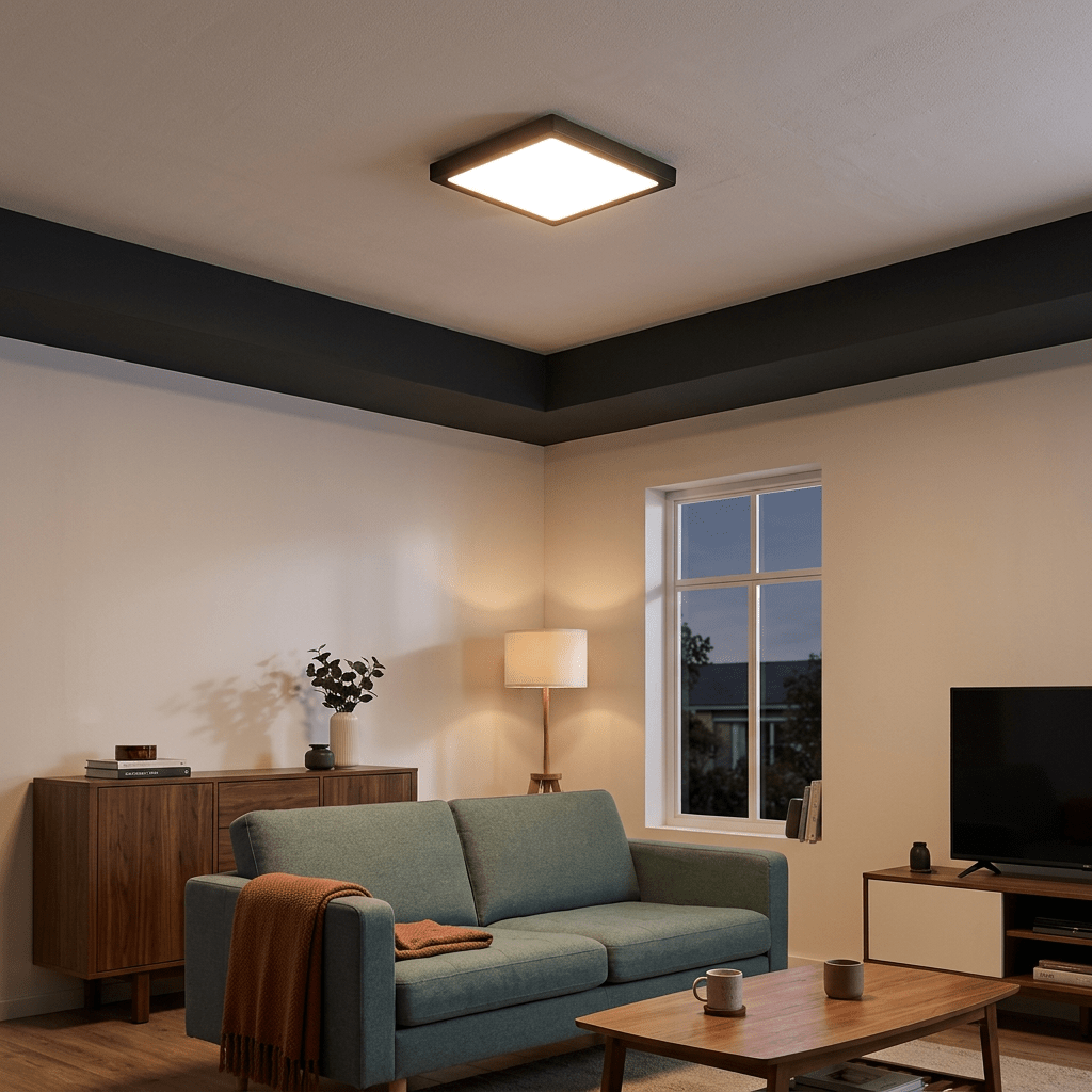 Black LED Ceiling Light 3 CCT