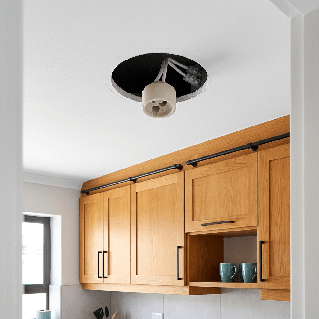 GU10 Ceramic Lampholder Downlight Base with Wire Lead