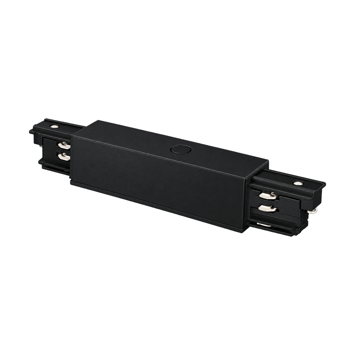 4 Wire Black Track Light - Central Power Feed on a transparent background