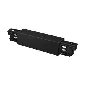 4 Wire Black Track Light - Central Power Feed on a transparent background