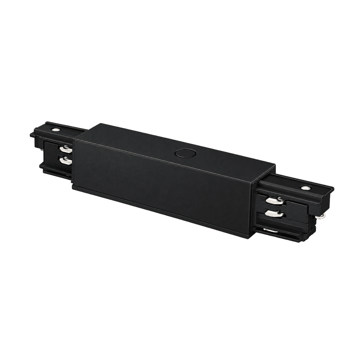 4 Wire Black Track Light - Central Power Feed on a white background