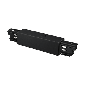 4 Wire Black Track Light - Central Power Feed on a white background