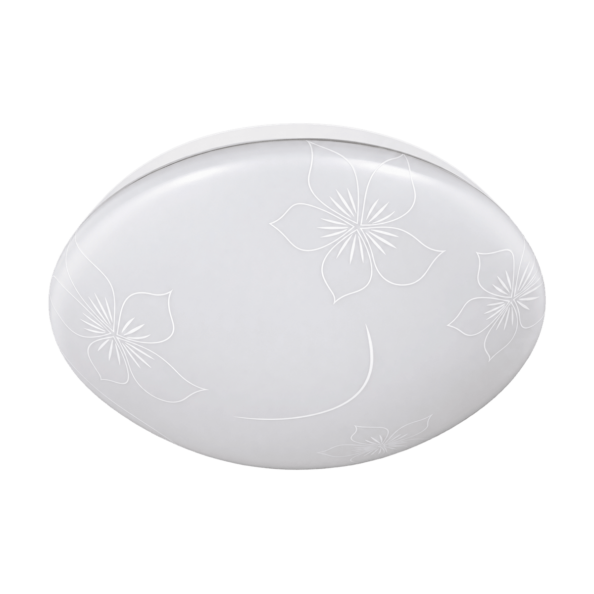White LED Ceiling Light - Flowers on a transparent background