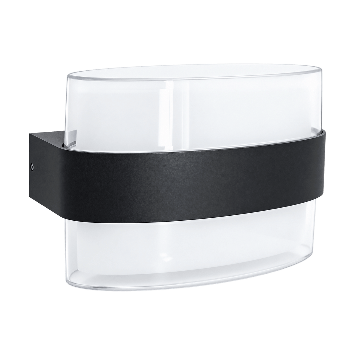 Black Aluminium LED Wall Light - Outdoor IP54 on a transparent background
