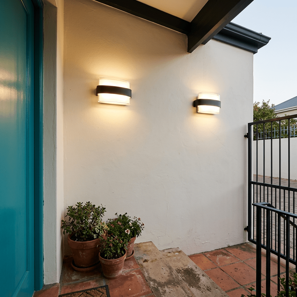 Black Aluminium LED Wall Light - Outdoor IP54