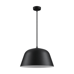 Cupcake Matt Black Pendant Light on a white background