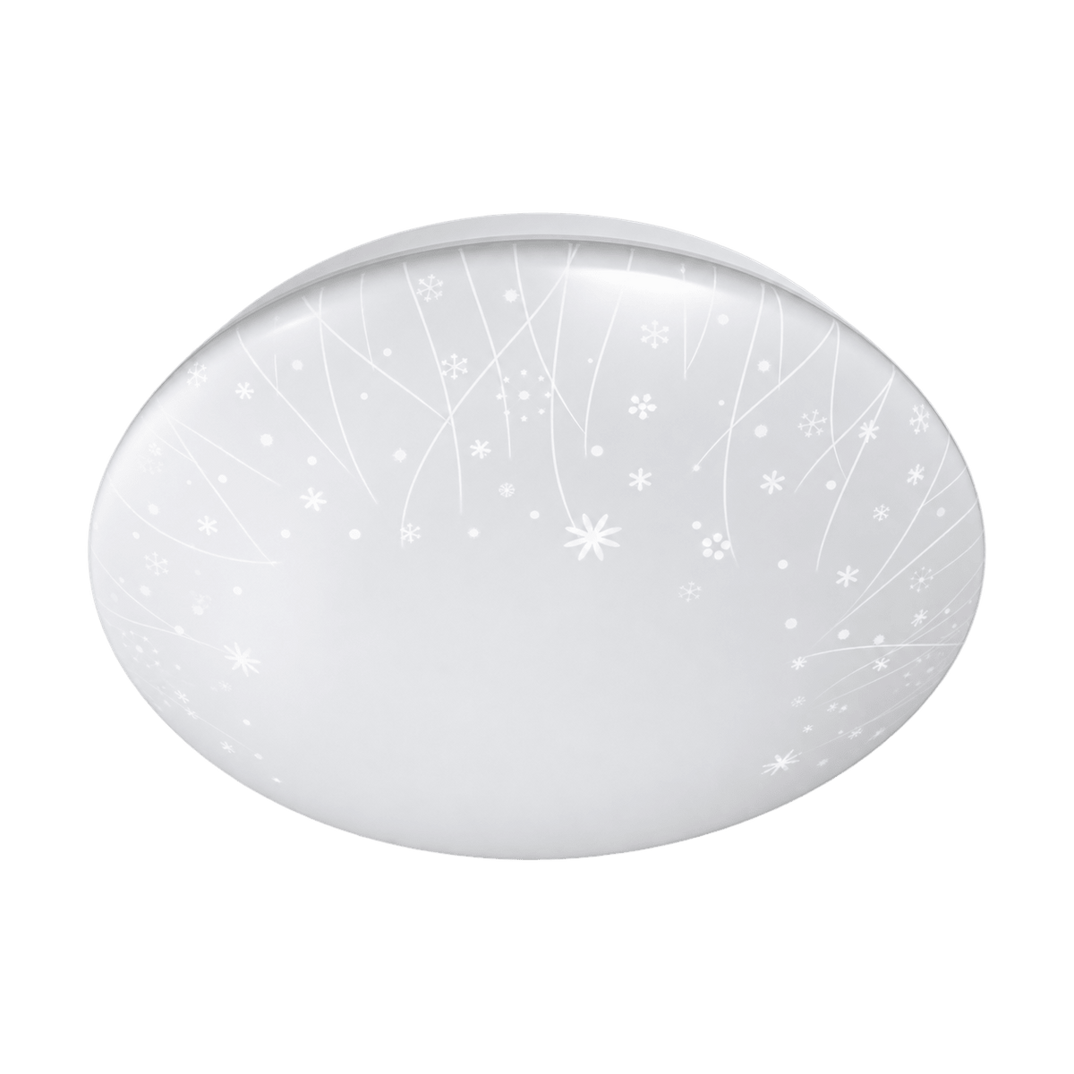 White LED Ceiling Light - Snow Flakes on a transparent background