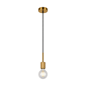 Gold Pendant Light on a transparent background