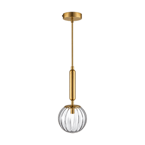 Fizz Pop Antique Brass Pendant Light on a transparent background