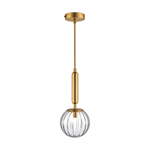 Fizz Pop Antique Brass Pendant Light on a white background