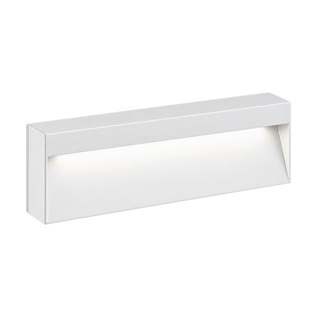 Tread White LED Footlight - IP65 Rectangular on a transparent background