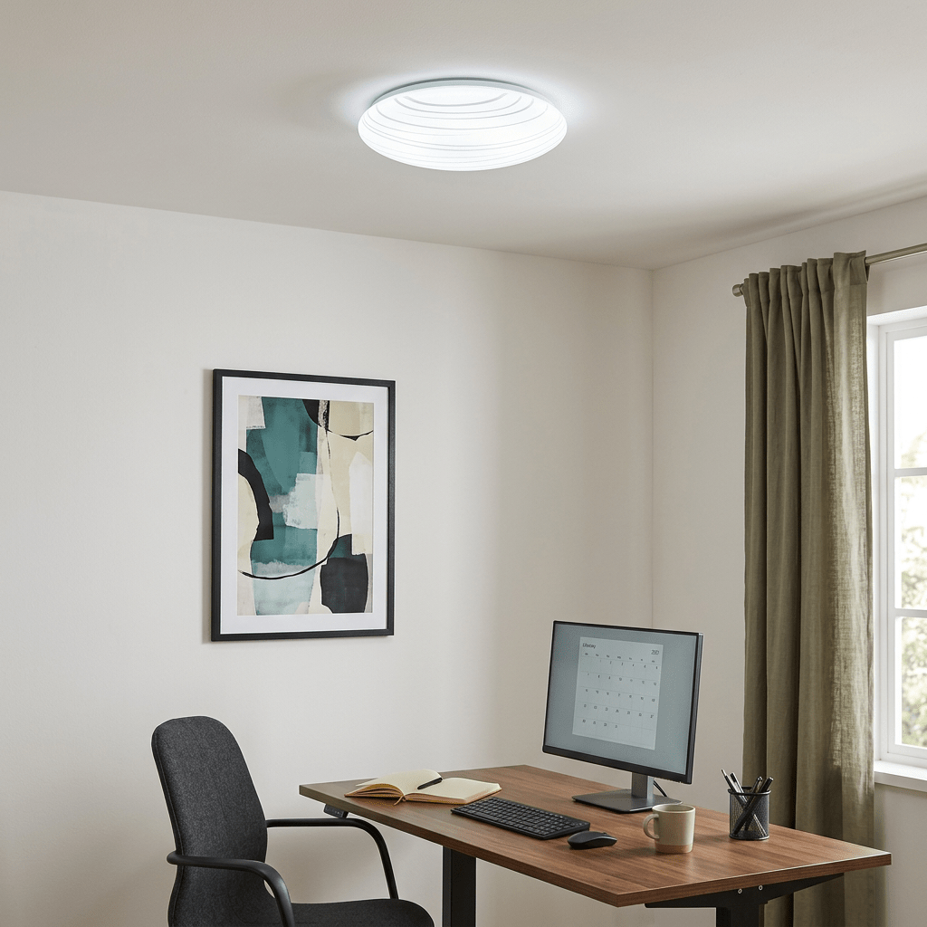 White LED Ceiling Light - Stripes