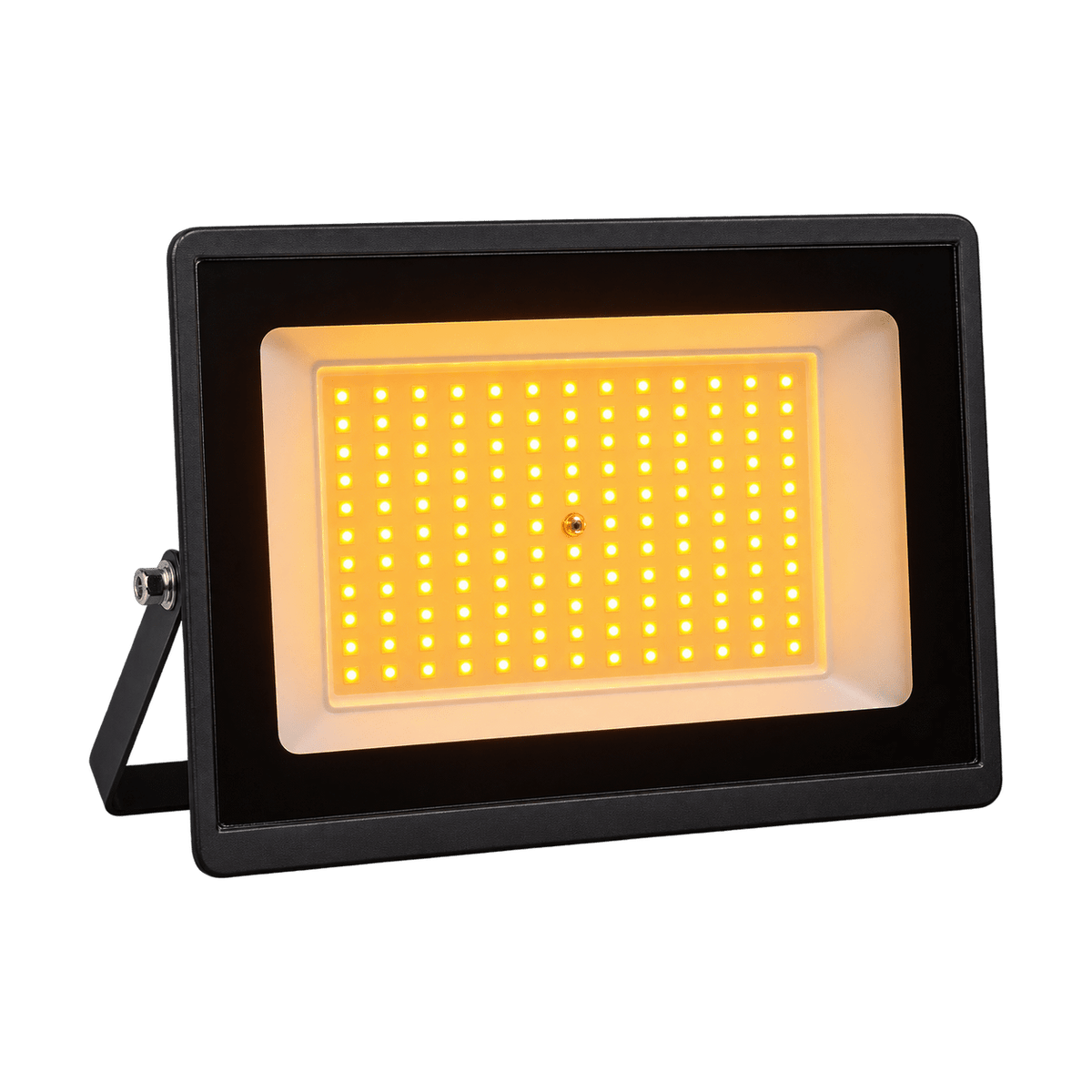 Amber Insect-Repelling 100W LED Floodlight on a transparent background