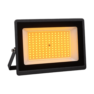 Amber Insect-Repelling 100W LED Floodlight on a transparent background