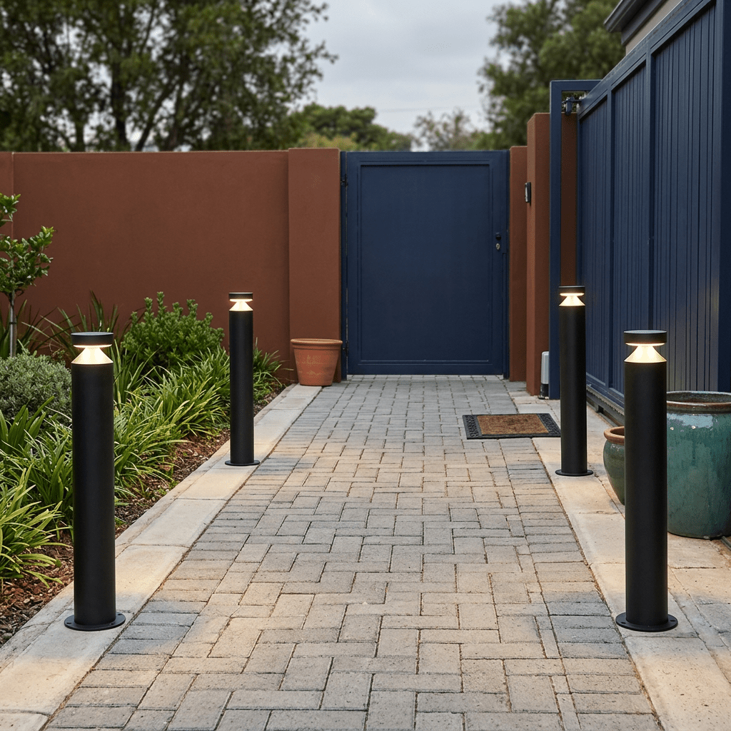 12W Fuji IP65 4CCT Surface Mount Bollard - Round