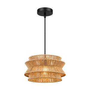 Medium Paper String Pendant Light on a transparent background
