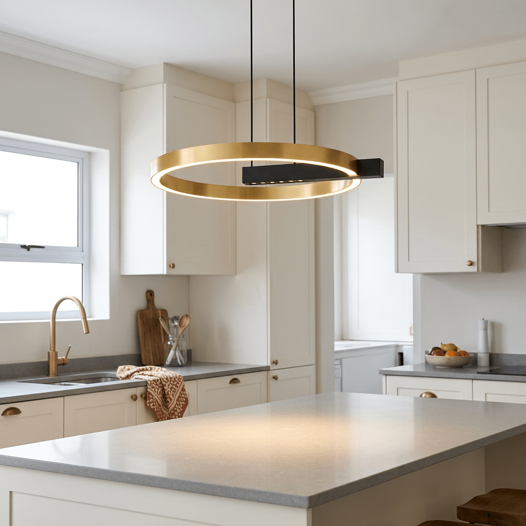 Gold Q LED Pendant Light