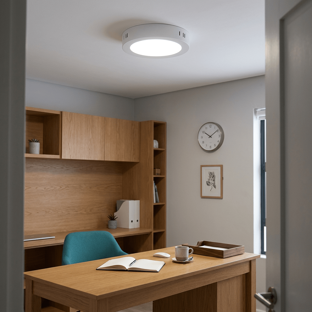 Aluminium 12W LED Ceiling Fitting 170mm - White