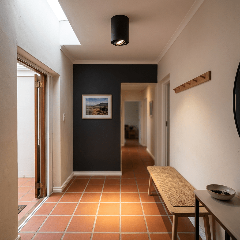 Matt Black Surface Mount Downlight - Adjustable Directional Lighting