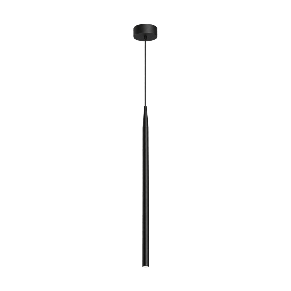 Black Baton Pendant Light on a transparent background