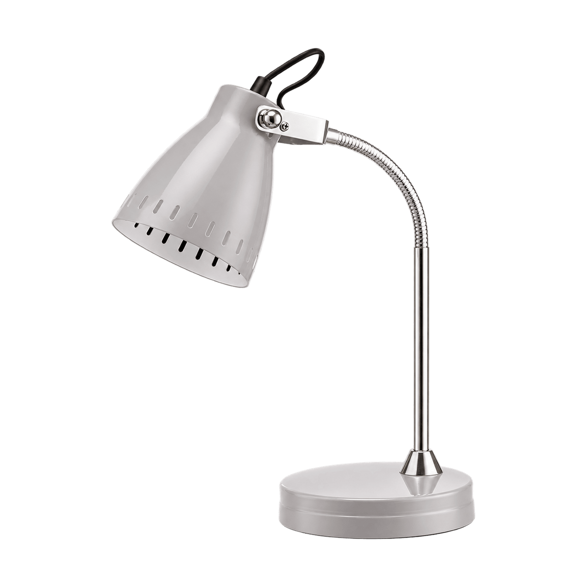 Grey Flexi Desk Lamp - transparent background