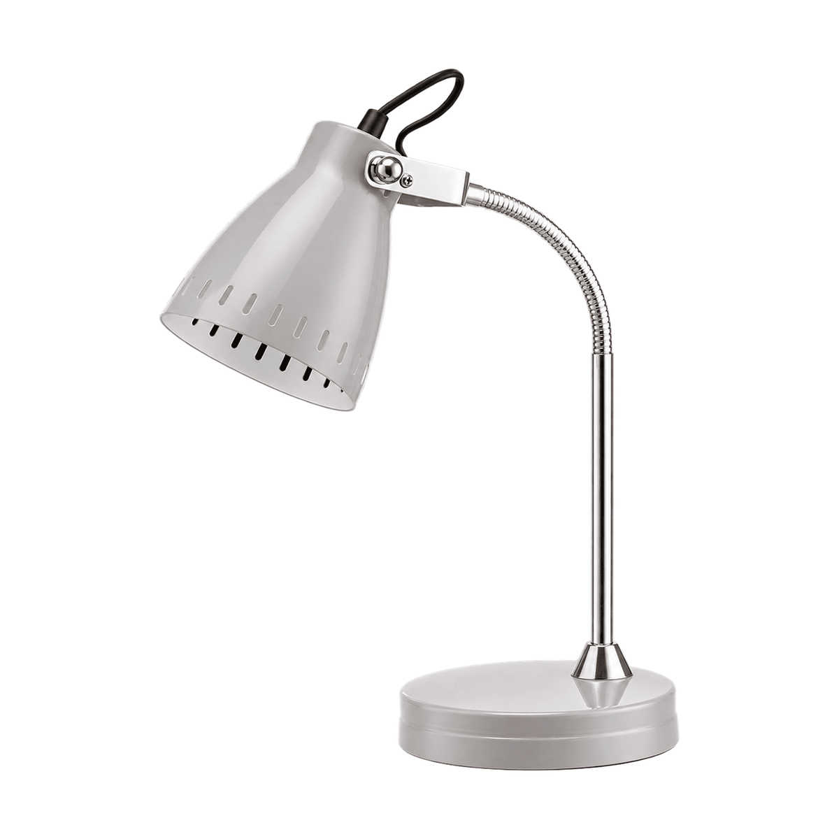 Grey Flexi Desk Lamp - white background