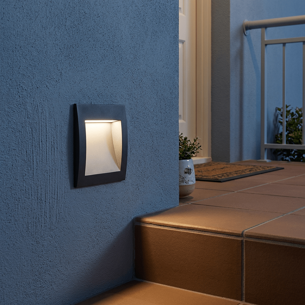 Square LED Recessed Step Light IP65