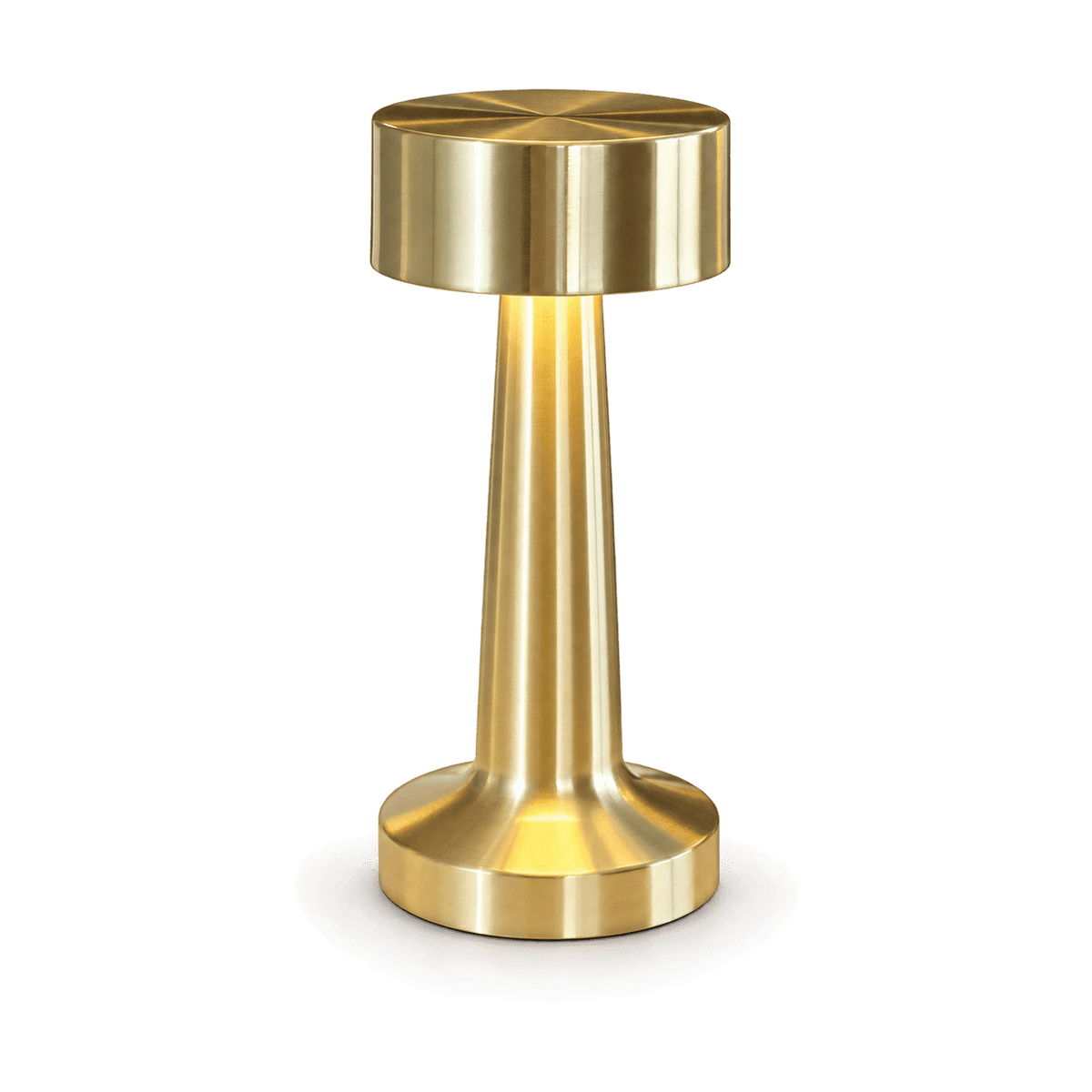 Golden Rechargeable LED Table Lamp - transparent background