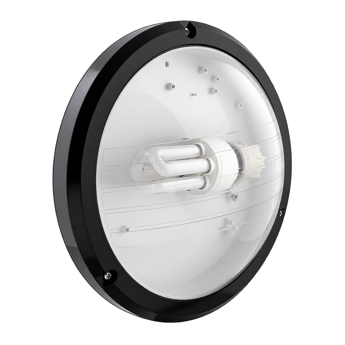 Bulkhead Light Black - IP44 Indoor/Outdoor — transparent background