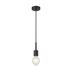 Black Pendant Light - white background