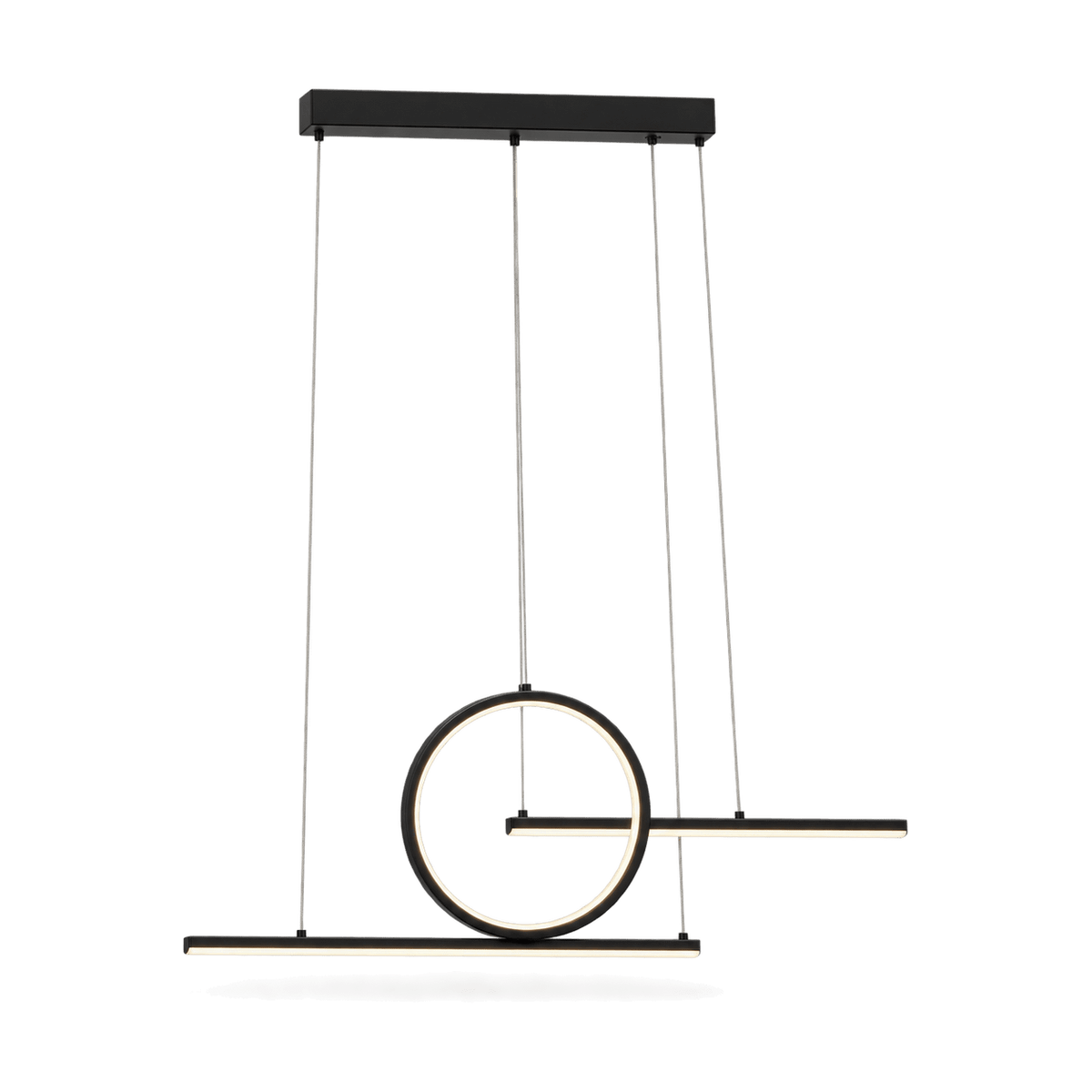 Pendulum Black LED Pendant Light - transparent background