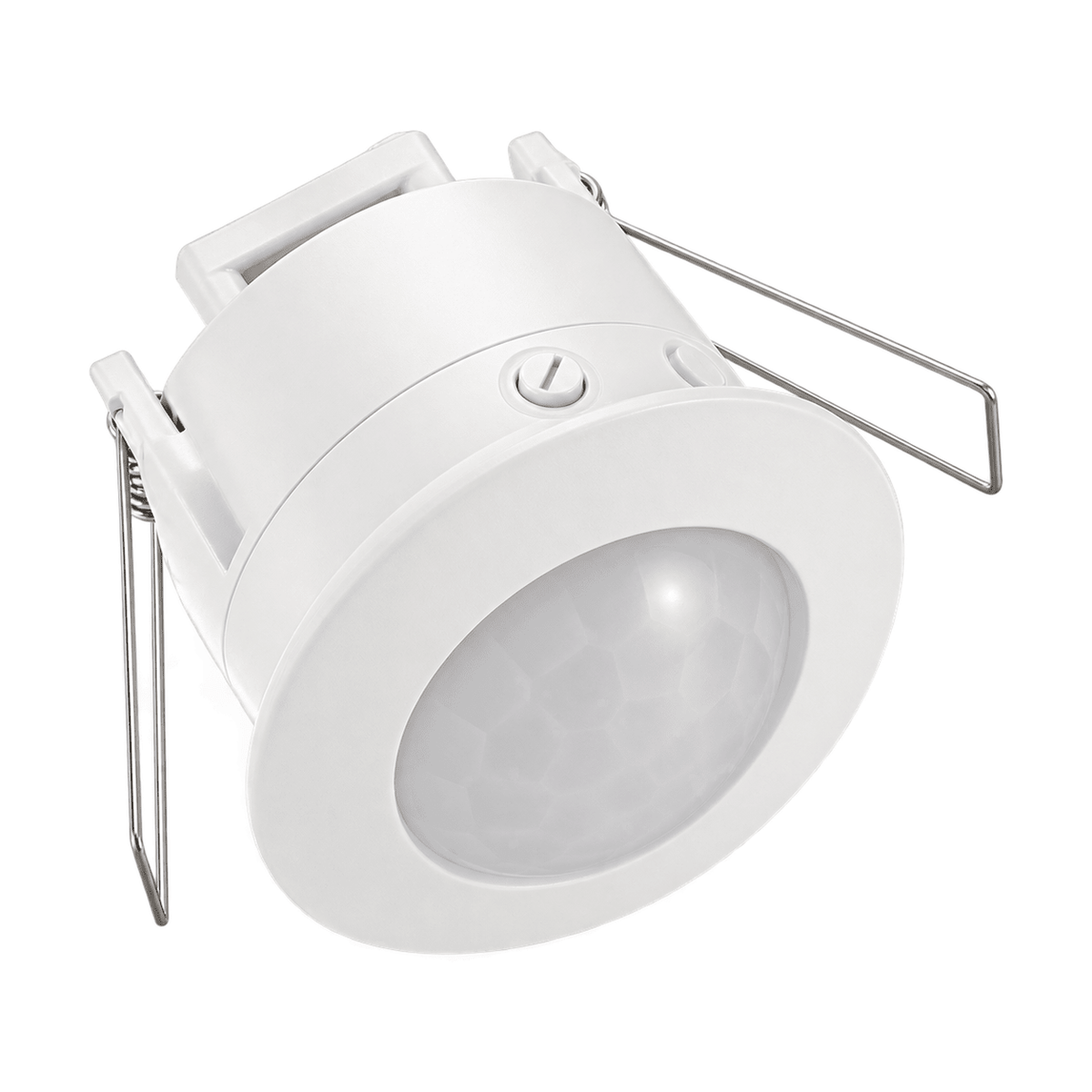 White Recessed Motion Sensor PIR - white background