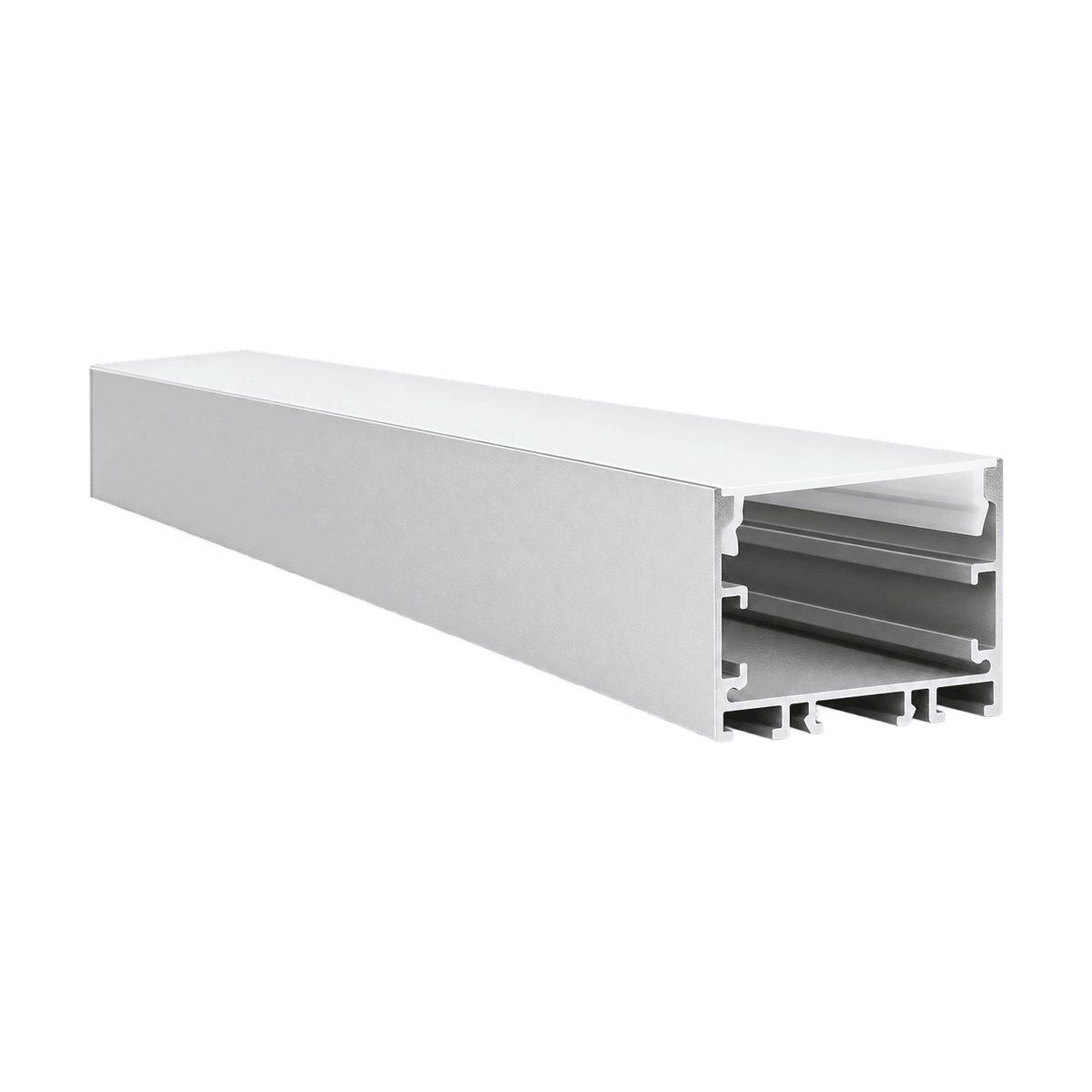 LED Extrusion - 50 x 32mm Surface Profile Complete (2m) - white background