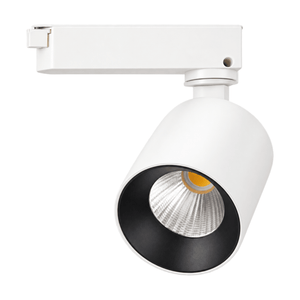 New York White LED Track Spot - 30W, 3000K, 3 Wire - white background