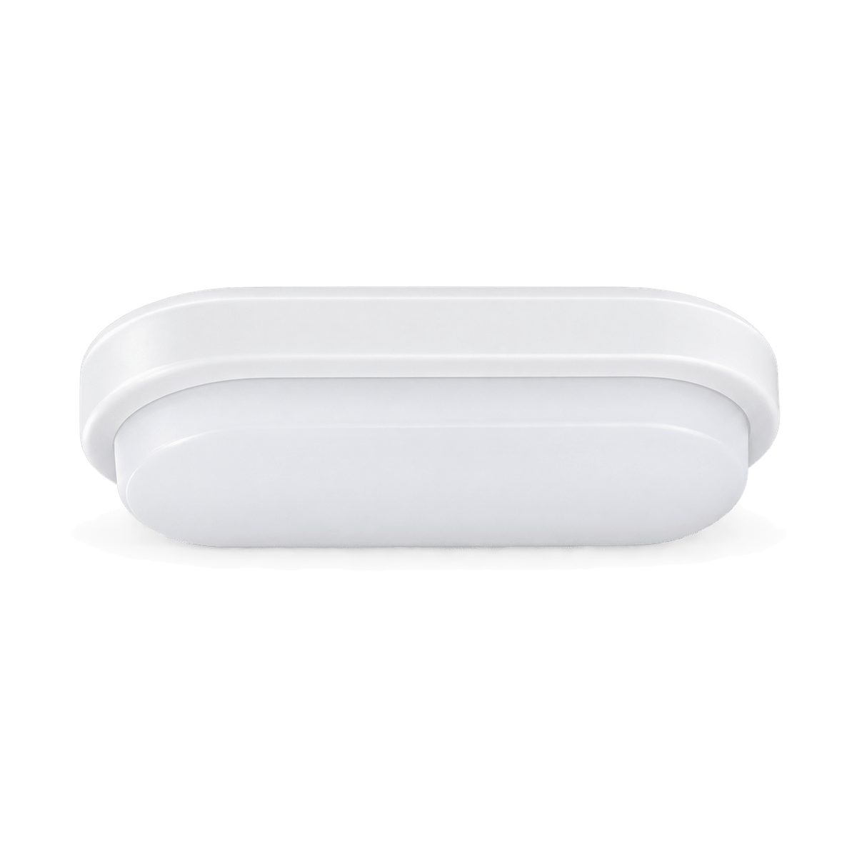 Coastal White LED Oval Bulkhead - transparent background