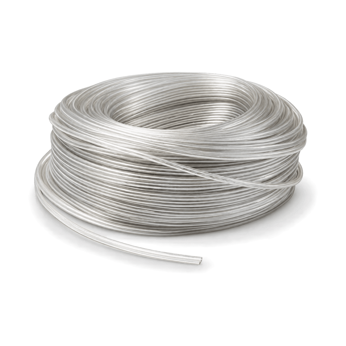 Clear Cord Electrical Cable 2 x 0.75mm - transparent background