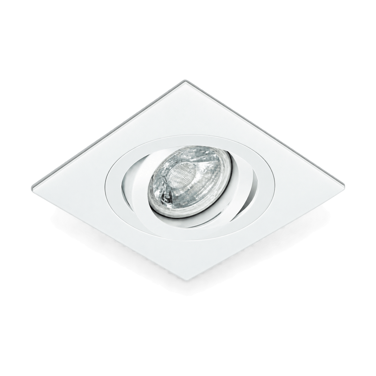 Spazio White Tilt Downlight GU10 - transparent background