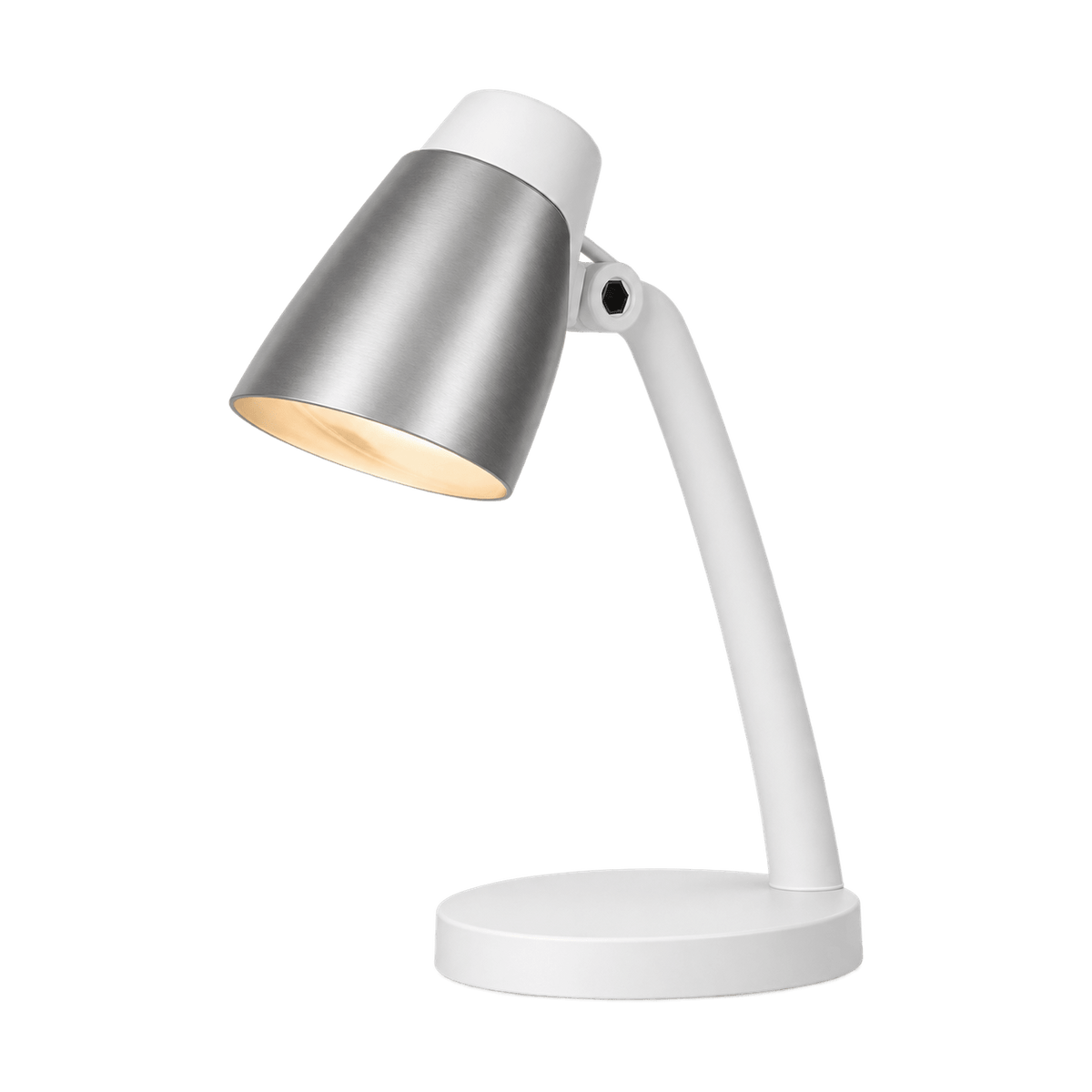 Corvo White Desk Lamp LED - transparent background