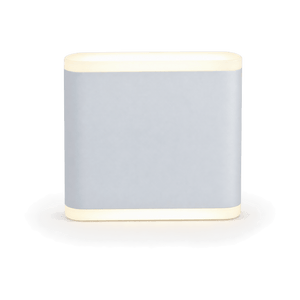 Matt White LED Wall Light IP54 Warm White - transparent background