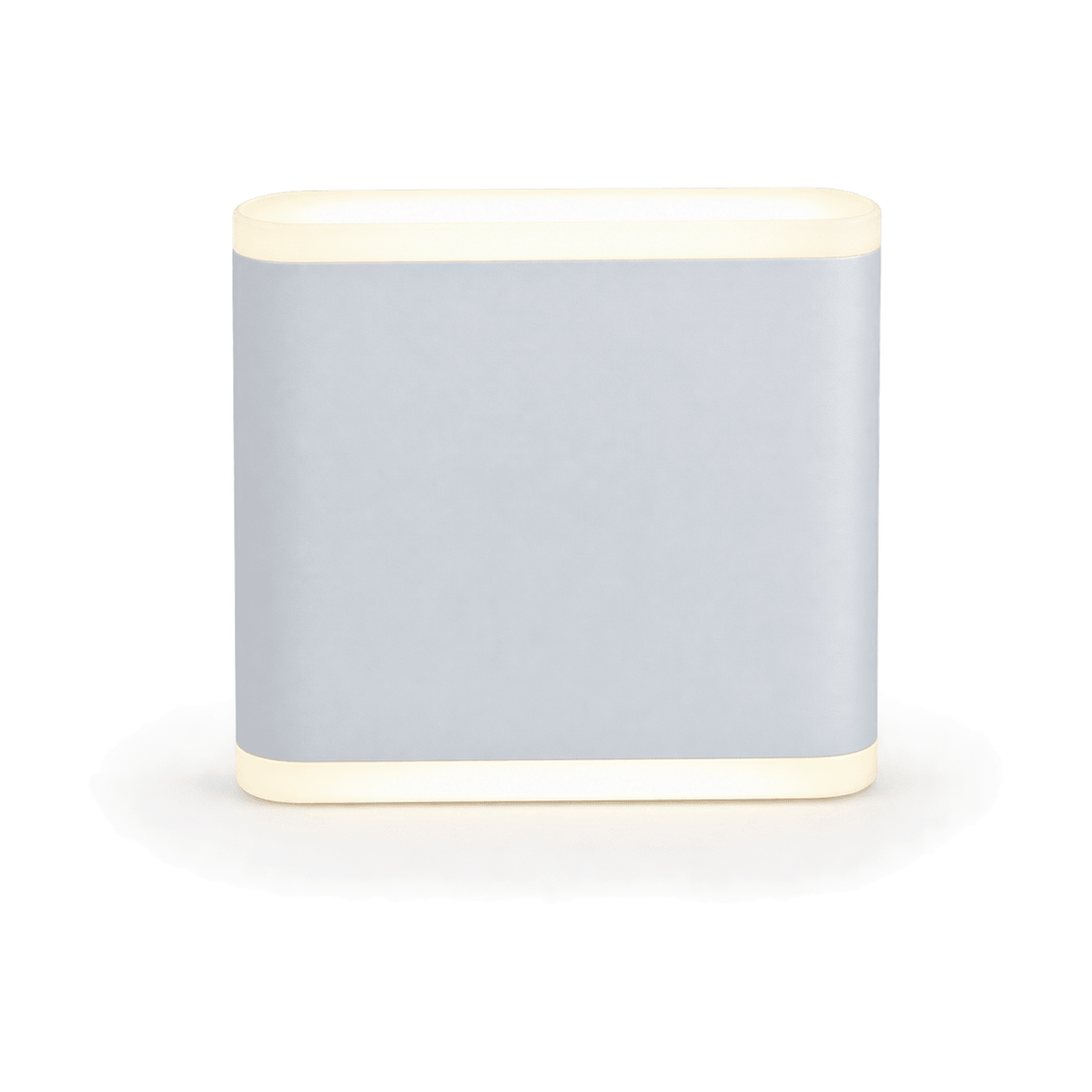 Matt White LED Wall Light IP54 Warm White - white background