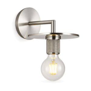 Trend Satin Silver Indoor Wall Light - transparent background