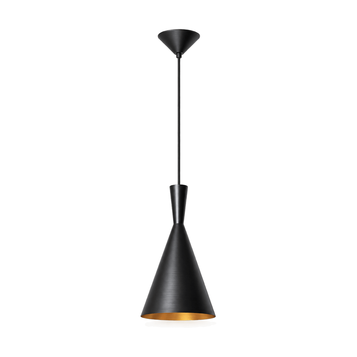 Vuvu Black & Gold Metal Pendant Light - transparent background