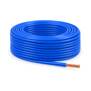 0.75mm Blue Panel Flex Wire - 100 Meter Roll - white background